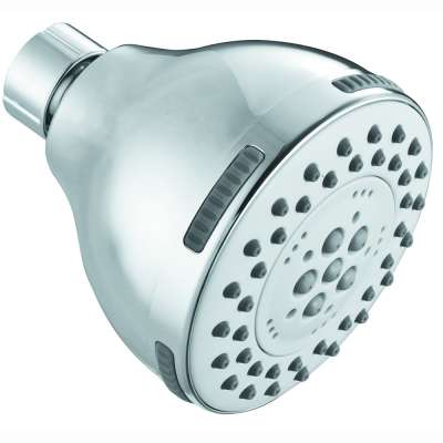 5-Function Luxury Round Shower Head, High Pressure Adjustable Shower Head with Stainless steel shower hose