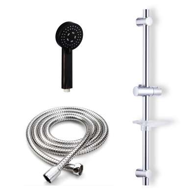 Popular Designed Black Top Waterfall  Handheld Shower Head Temperature adjustable With Shower Head Set And Shower Hose